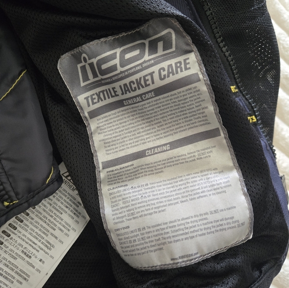 ICON Jet Black Riding Jacket - Picture 5 of 11